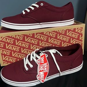 Atwood low Burgundy canvas Vans